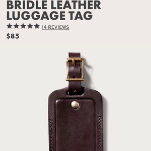 Filson Bridal Leather Luggage Tag
